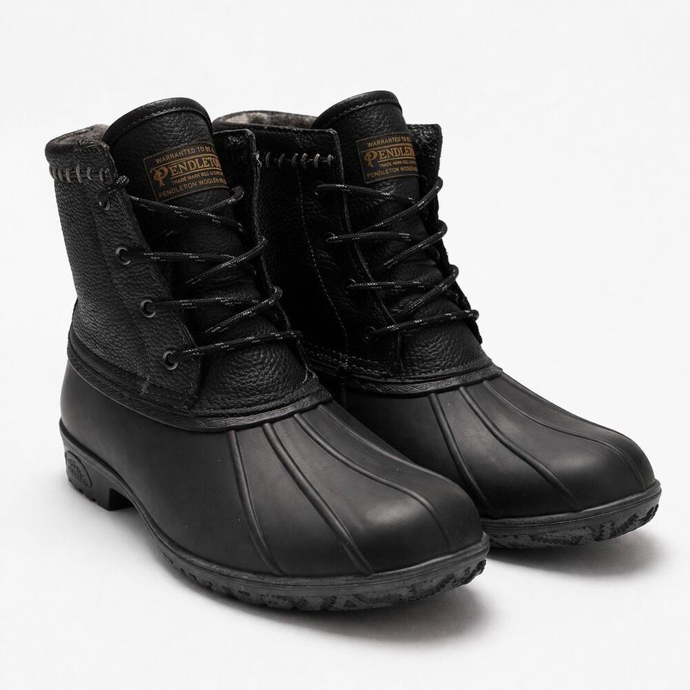 Pendleton Duck Boots Waterproof Heritage Workwear Black Women 7